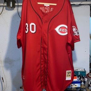 Mitchell and Ness 2005 Ken Griffey Jr Reds jersey sz 60 (4xl)